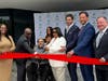 Yonkers City Council President Lakisha Collins Bellamy; County Executive Ken Jenkins; Charlie Italiano, WDOM; Maria Samuels, WDOM; Joe Simone, President, Simone Development; Yonkers City Councilman John Rubbo; Yonkers City Councilman Tim Hodges.