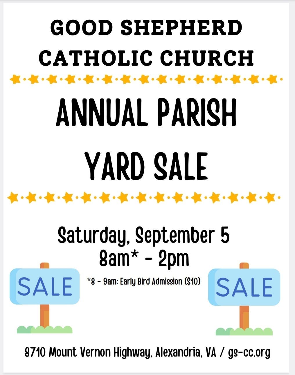 Huge Parish Yard Sale
