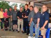 Bill Faltin is presented an award by the Suffolk County Fire Chiefs Council. 