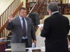 New Northport Board of Education trustee Thomas Loughran was sworn in.