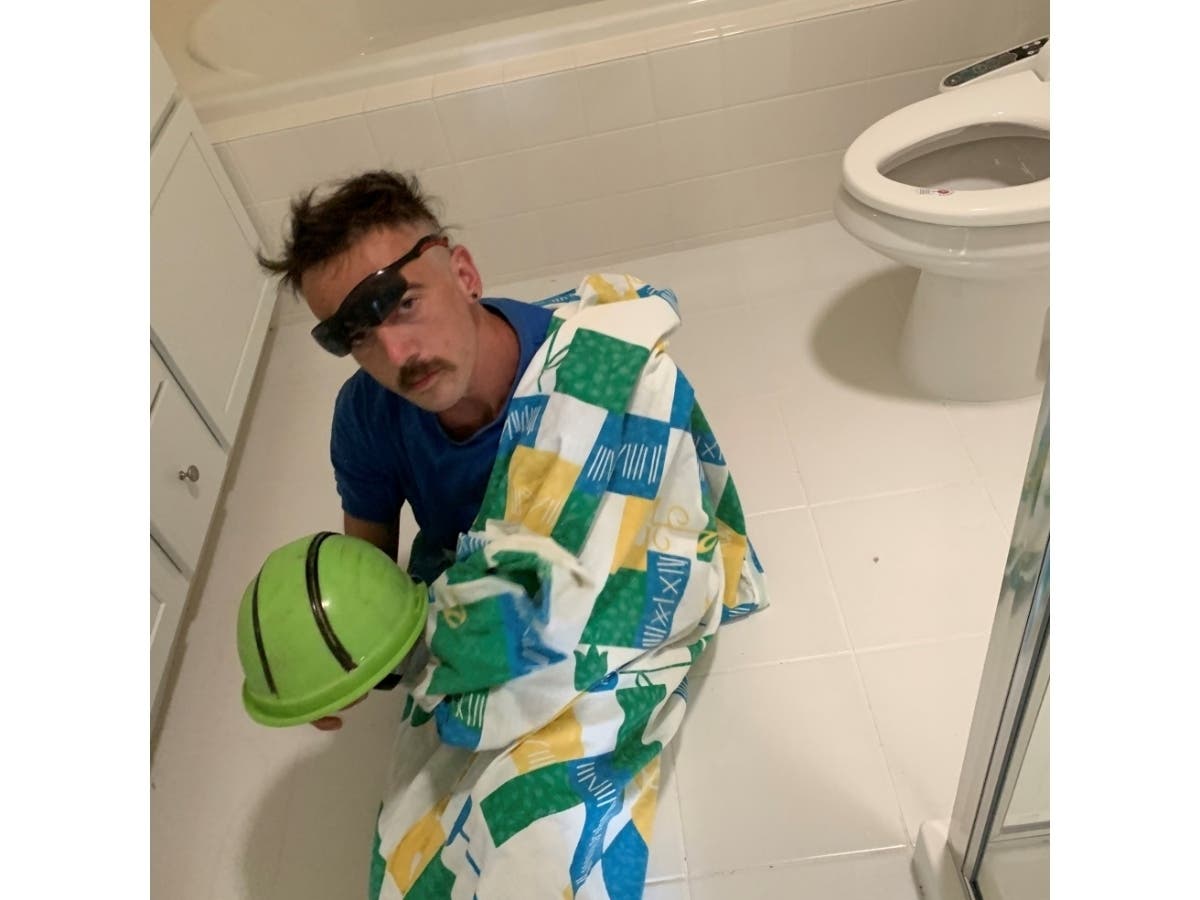 A man fell asleep in a Coram man's bathroom, and he is now wanted for trespassing, Suffolk police said.