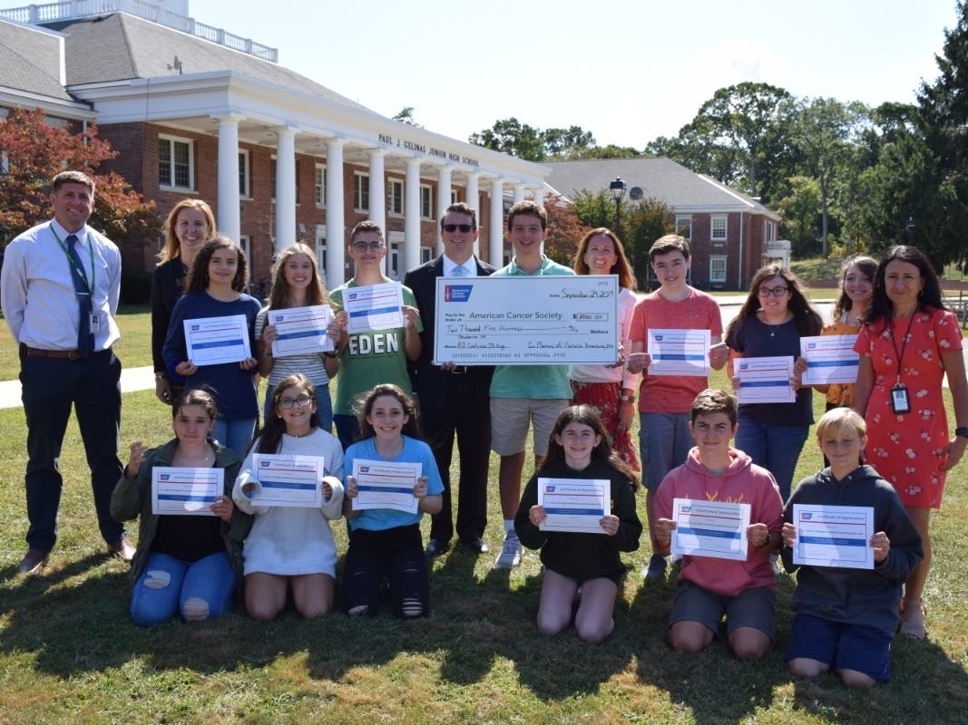 P.J. Gelinas Junior High School ninth grader Joseph Nizza, with the help of several of his classmates, raised $10,000 last spring to benefit the American Cancer Society and a scholarship in his late mother’s name, collectively.