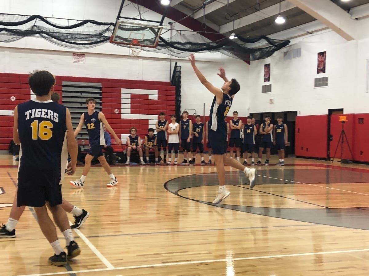 Northport High School’s Boys’ Varsity Volleyball team advanced to the Suffolk County Semifinals after defeating Connetquot High School 3-1 on Nov. 4.