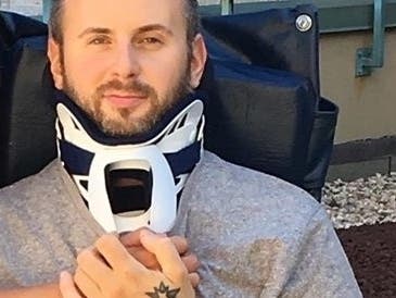 Robert Gaydos, of Huntington Station, was involved in a serious crash in Centerport back in September. After suffering several injuries, including getting his left leg amputated, his family set up a GoFundMe.