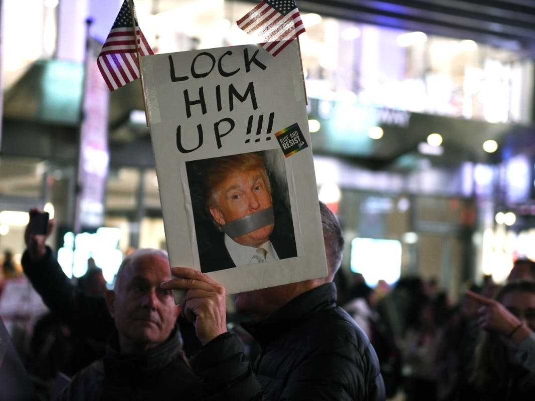 A Nobody Is Above The Law rally in New York City from November 2018. A rally will be held Tuesday in Huntington Station.
