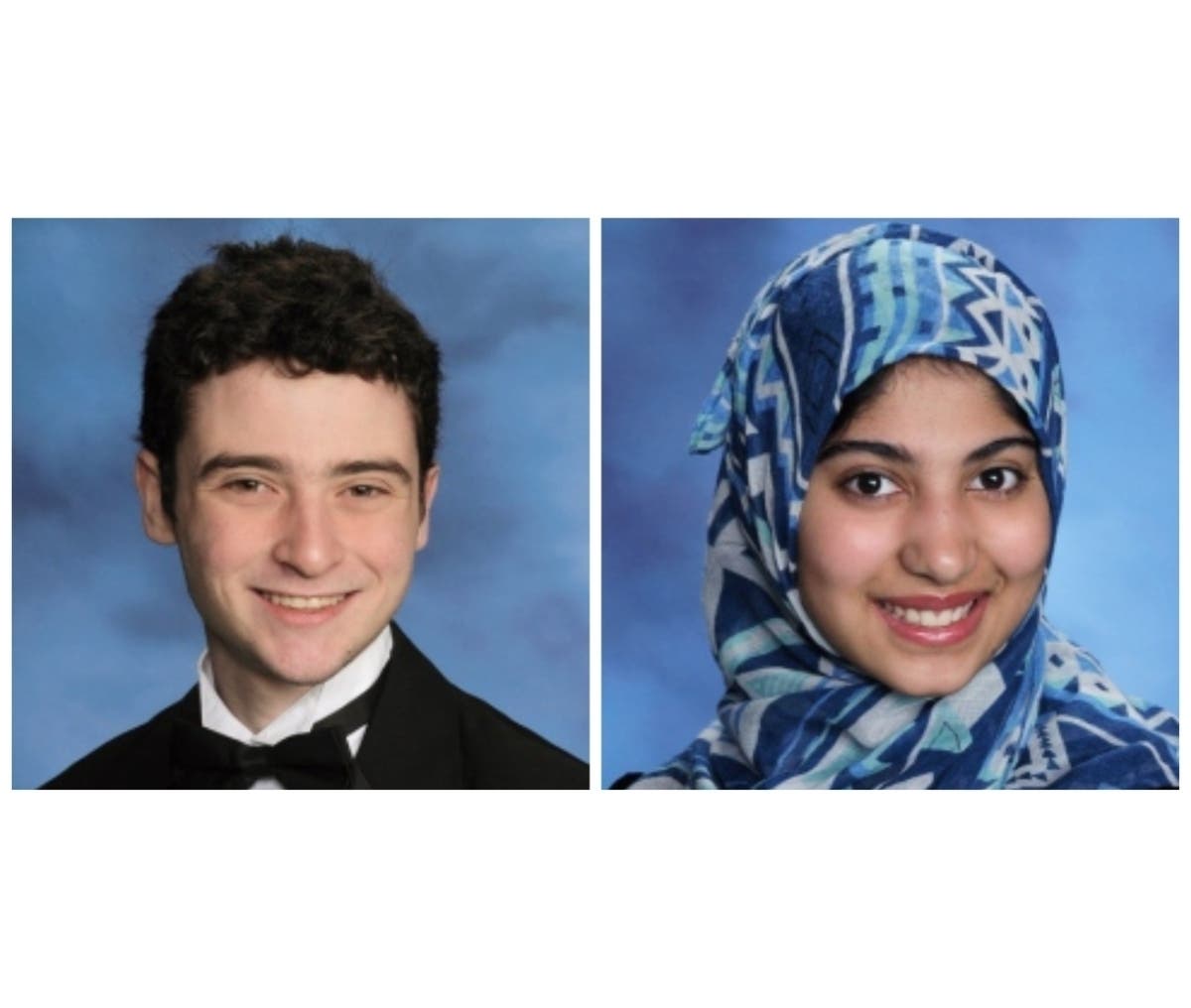 Jordan Klein (left) and Mariam Quraishi, who are both seniors at Ward Melville High School, were named scholars in the 2020 Regeneron Science Talent Search.