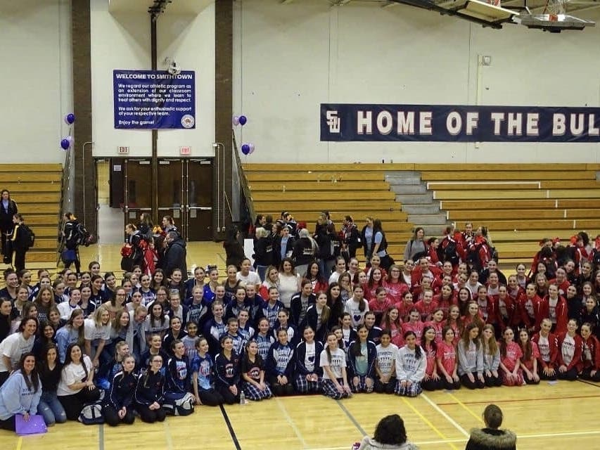 More than 40 kickline teams from the tri-state area participated in a dance festival in honor of Stephanie Belli, a former Smithtown High School West Whisperette. 