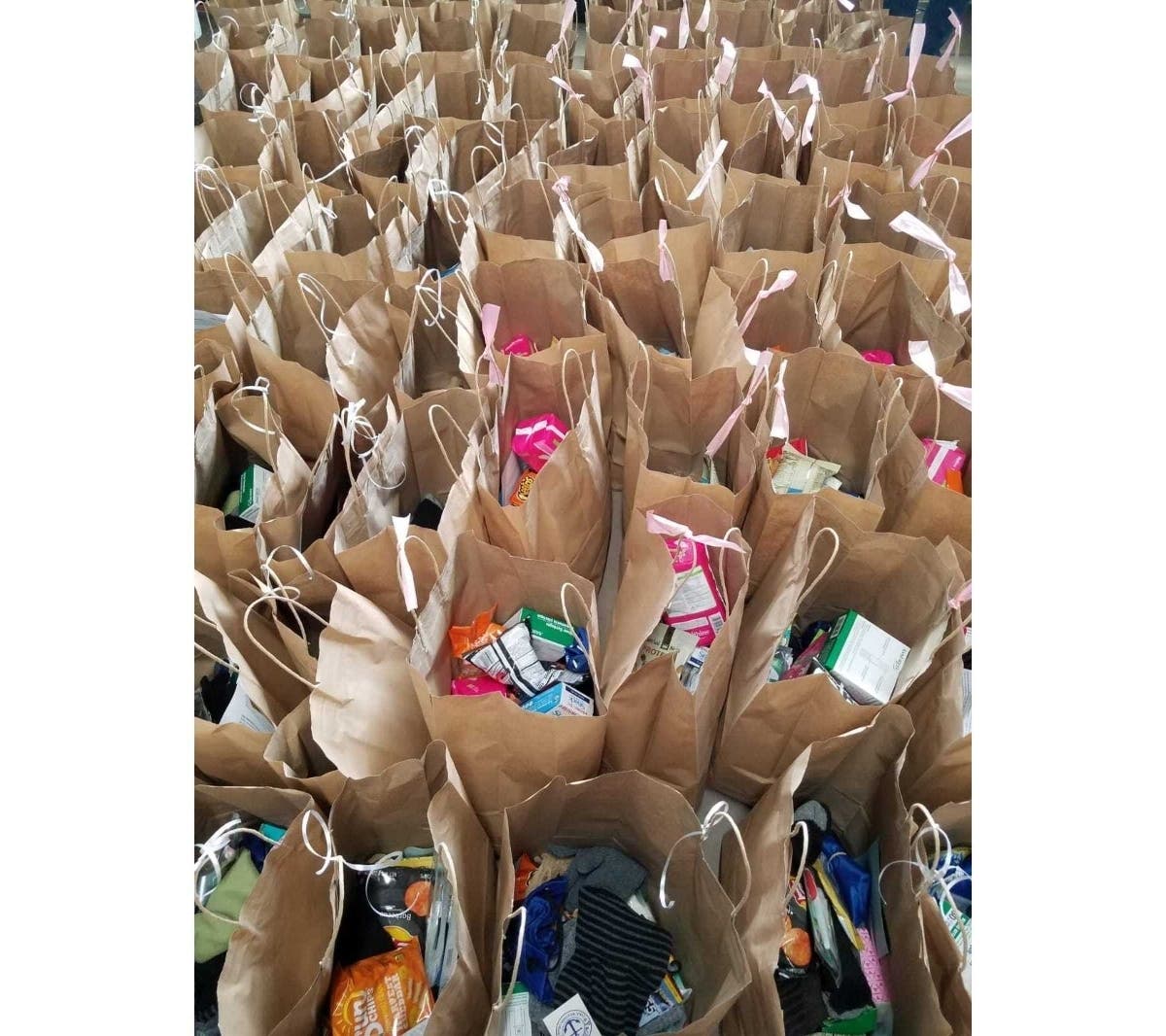Po'Boy Brewery in Port Jefferson Station led an initiative to make 100 'blessing bags' for the homeless and delivered them to Pax Christie Hospitality Center.