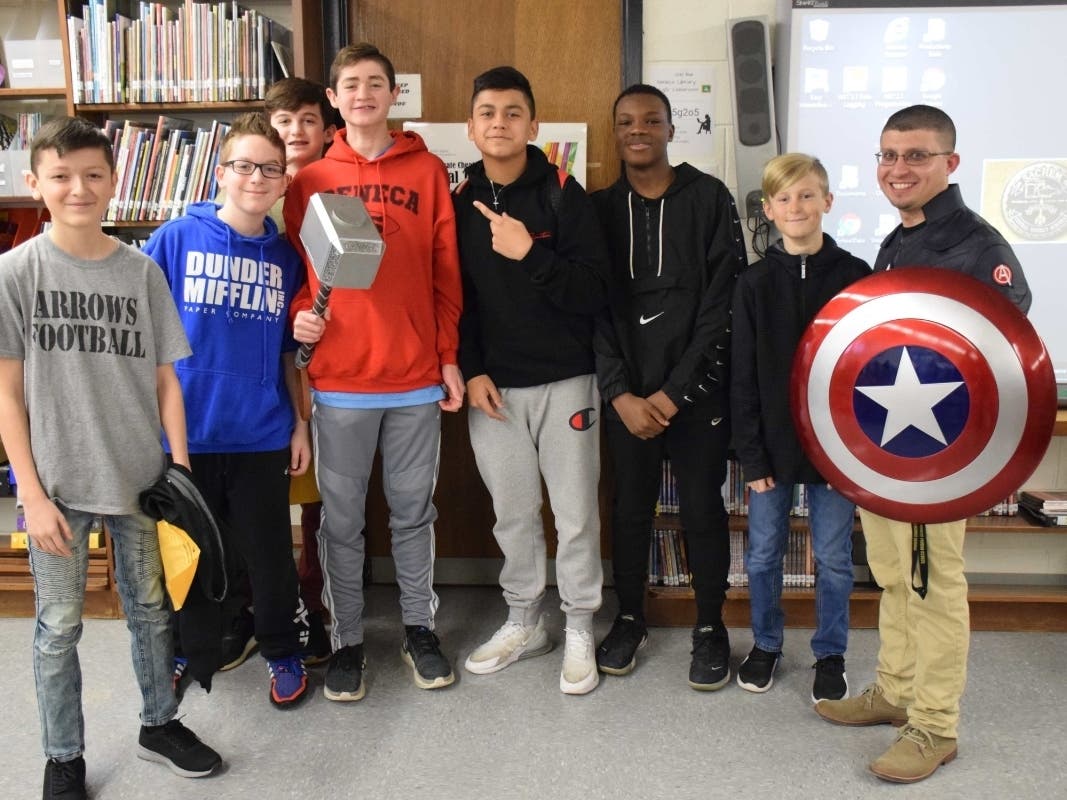 Seneca Middle School hosted its third annual Senecon event where authors, illustrators and performers visited to share their specialties with students.