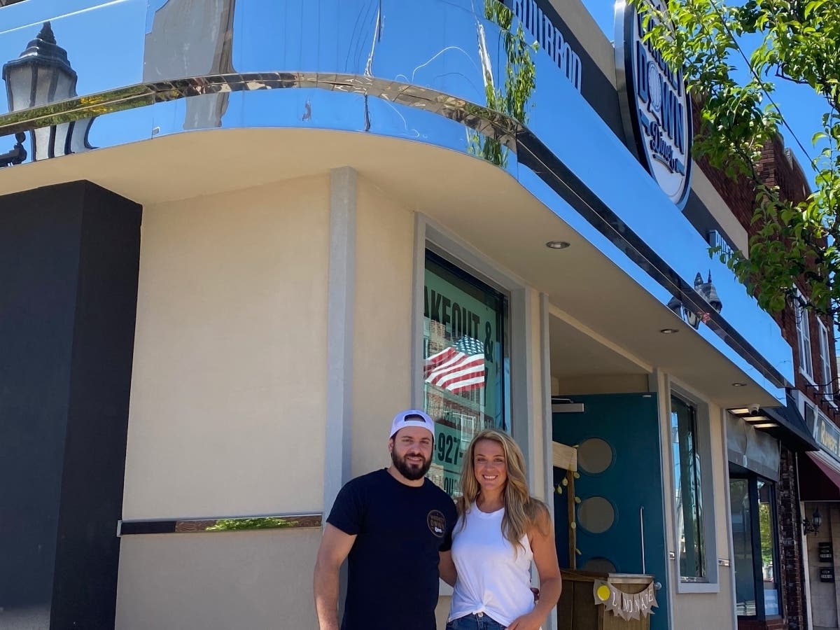 Alyson and John Kanaras, owners of Whiskey Down Diner in Farmingdale, officially celebrate the one-year anniversary of their eatery on Friday.