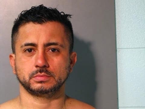 Carlos Alfaro, 39, of West Babylon, burglarized US Gas store in Farmingdale and attacked the clerk Thursday morning, Nassau police said. He was arrested.