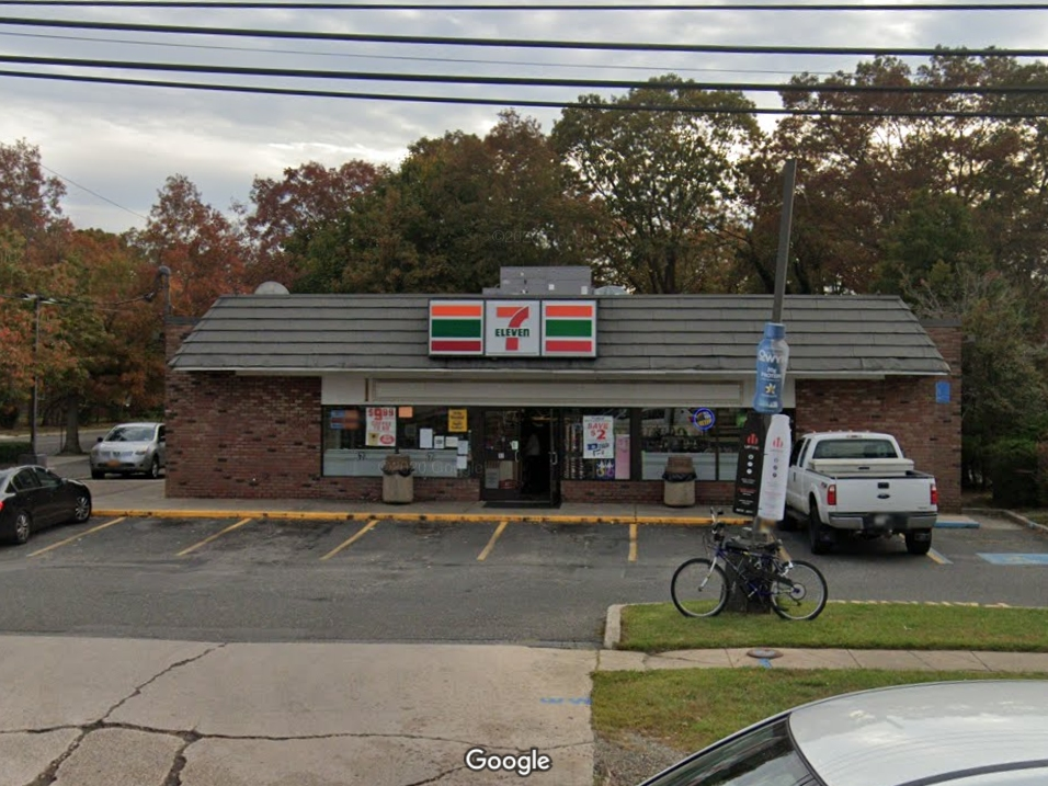 Suffolk police said Sperduti pulled a gun on a cashier.