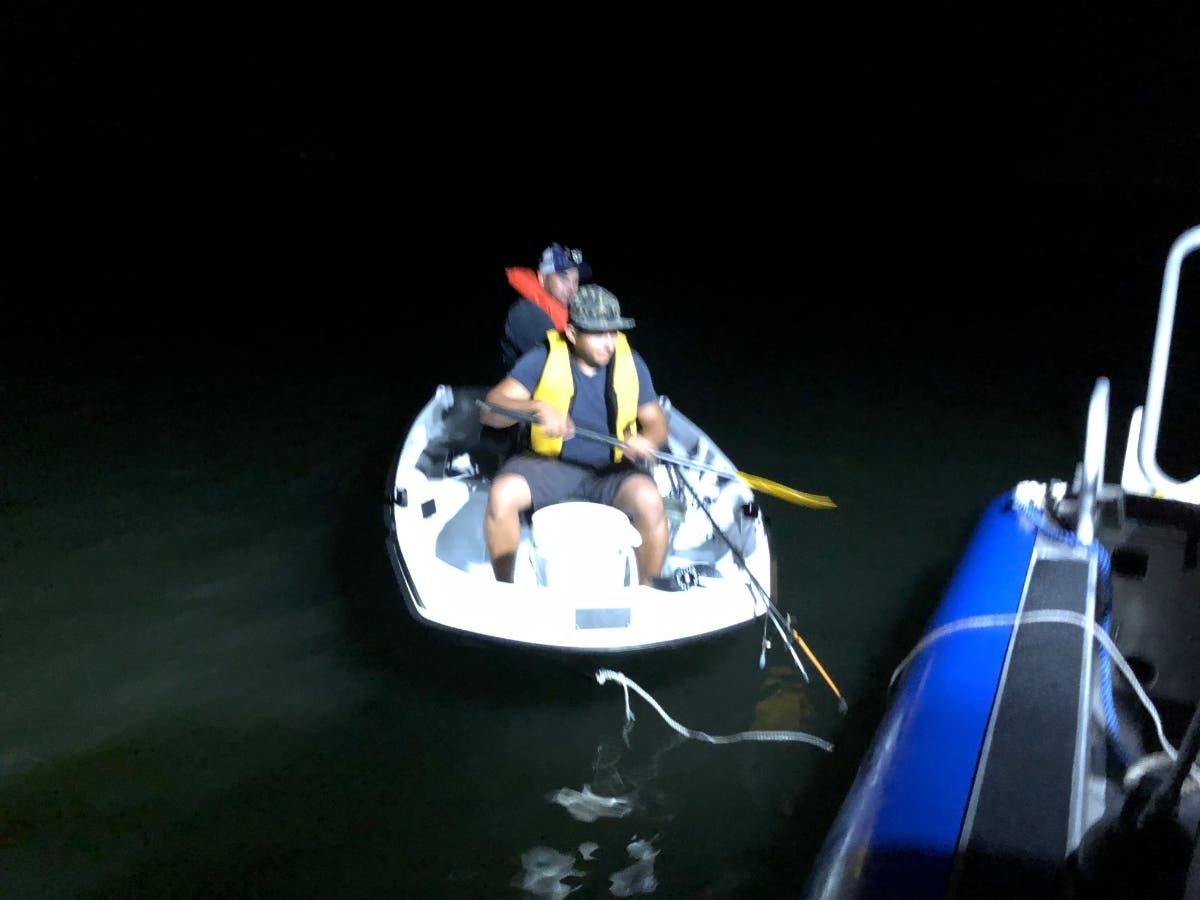 Estras Ruiz Treminio, 19, and Misael Ruiz Treminio, 21, both of Brentwood, were rescued after their vessel became disabled on the Long Island Sound by Suffolk Marine Bureau officers on Monday night.
