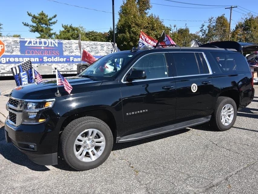 Three arrests were made in Setauket during a car parade in support of President Trump, Suffolk police said.