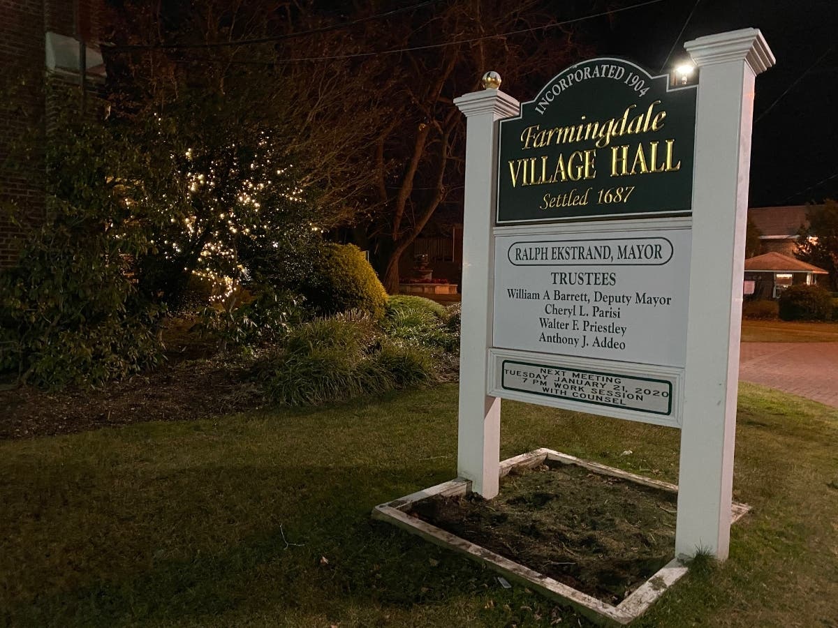 Farmingdale Village Hall is closed to the public due to the coronavirus, Mayor Ralph Ekstrand said.