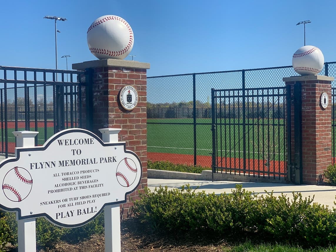 Flynn Memorial Ballpark, located in Kings Park, has undergone renovations since fall 2019. The park's completion was celebrated by Town of Smithtown officials on Friday.