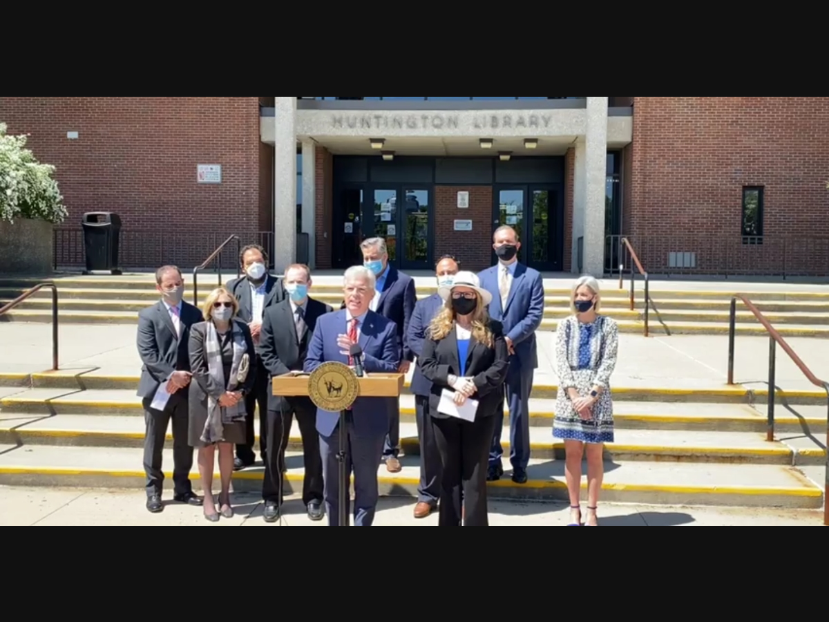 Suffolk County plans to adopt the International Holocaust Remembrance Alliance's working definition of antisemitism in an effort to stop acts of bias against Jewish people, Executive Steve Bellone announced Friday in Selden.