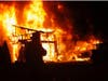 Smithtown firefighters battled a house fire in Smithtown on Monday morning.