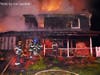 Smithtown firefighters battled a house fire in Smithtown on Monday morning.