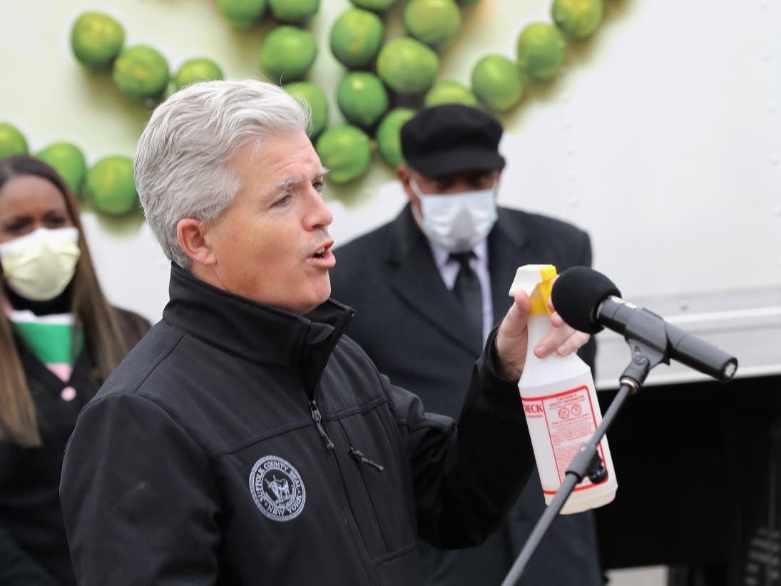 Suffolk County Executive Steve Bellone has tested positive for the coronavirus, he announced on Wednesday night.