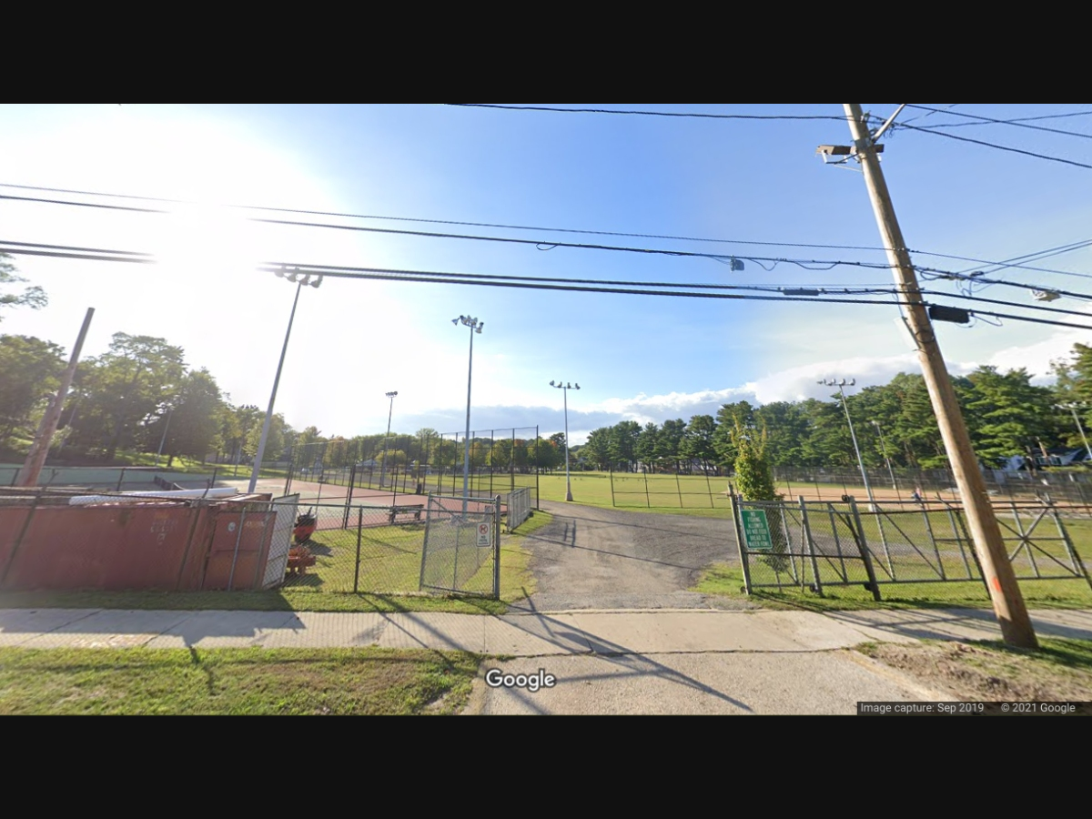 Gunshots were fired at a man in a golf cart in Heckscher Park in Huntington on Monday morning, Suffolk police said.