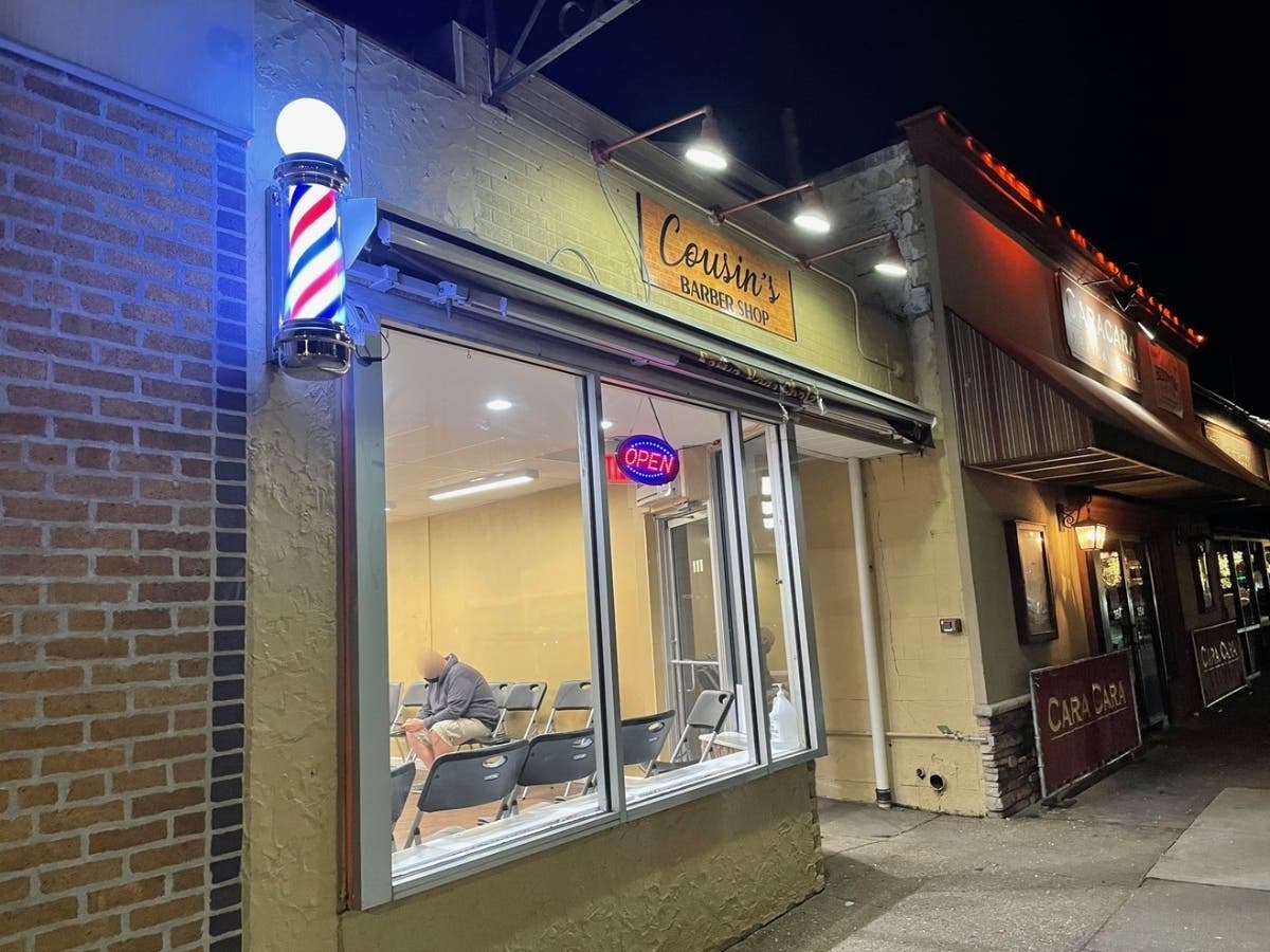 Cousin's Barber Shop opened in Farmingdale.