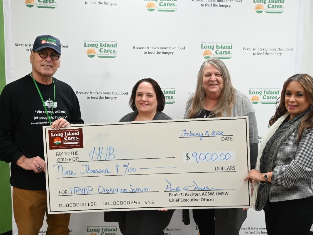 Long Island Cares's Harry Chapin Food Bank has donated $12,000 in grants to partner shelters and food pantries across Suffolk County.