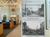 The Main Street then-and-now exhibit at Farmingdale Public Library.