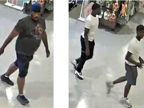 Three men stole clothing from a Dick's Sporting Goods in Melville on June 8, Suffolk police said.