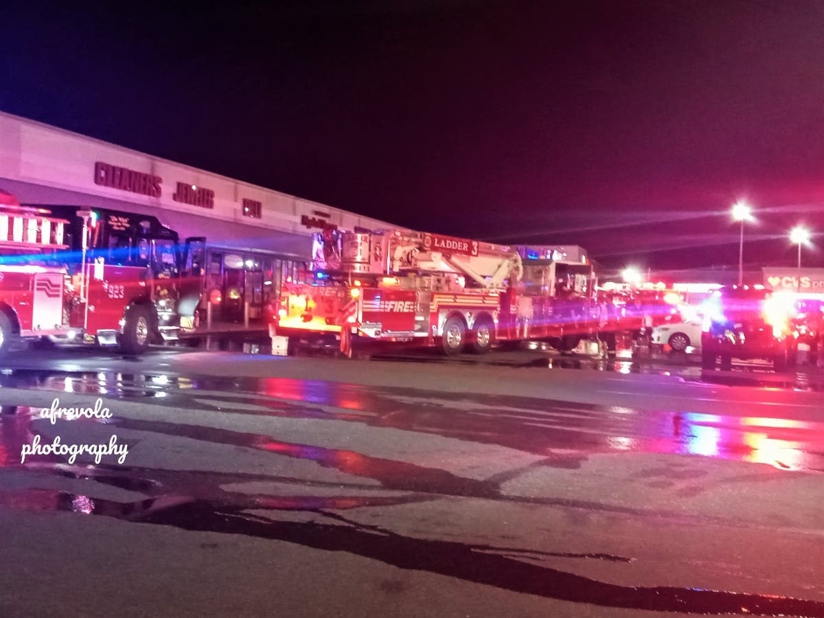 Merritt Deli in Farmingdale was damaged in a fire on Sunday night.