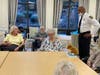Sheriff Errol Toulon visited Luxor Mills Pond in St. James on Tuesday to discuss crime prevention tactics with seniors.