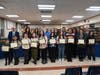 A dozen talented PTA Reflections contest winners were honored at the Elwood School District Board of Education’s Jan. 12 meeting.