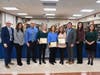 PTA Council President Agapi Bell, SEPTA President Marlene Costanza, Music
Sponsors President Kim Rourke and Booster Club President Lisa Polese were recognized at
the Elwood School District Board of Education’s Jan. 12 meeting.