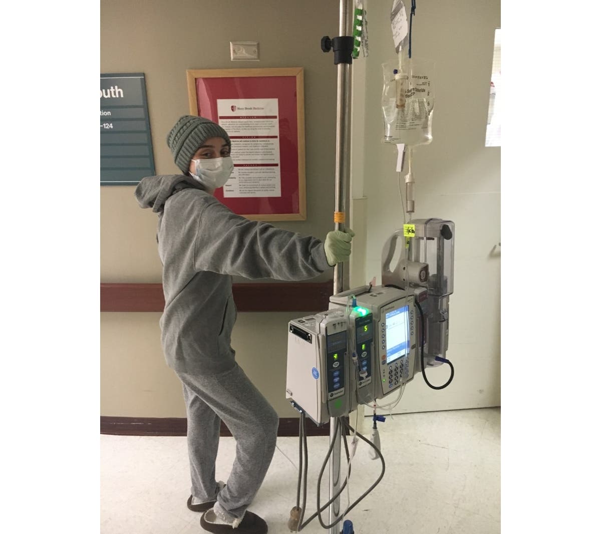 Chloe Lindberg while she was a patient of Dr. Huda Salman. The Chloe Belle Foundation, started in Chloe's memory, recently donated $1,550 to Salman for cancer research and work at the Indiana School of Medicine: The Brown Center for Immunotherapy.