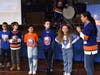 Sparky the Dragon from the NY Islanders visited Tackan Elementary School and spoke
about the importance of making smart decisions, eating healthy, staying active as well as
treating others with respect.