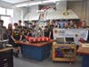 Members of the Northport High School Team 5099 FIRST Robotics with their robot
ahead of the competition.