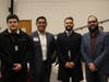 L-R: Guest speakers and Walt Whitman alumni Roberto Vasquez Aparicio, attorney Xavier Palacios, educator Federico de Oliveira, and Pastor Daniel Rivera.