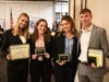 Smithtown students celebrated their induction into the NYS Business and Marketing Honor Society on Thursday.