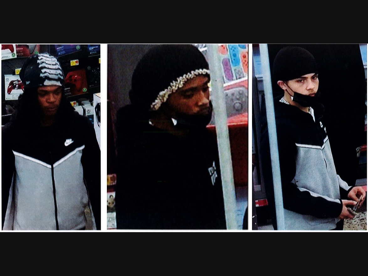 Three men stole Nintendo consoles from Walmart in Islandia on Nov. 10, Suffolk police said.