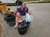 Volunteers clean the Centerport Senior Beach House on Saturday.