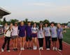 NHS students pose for a photo as they support the Relay for Life fundraising event.
