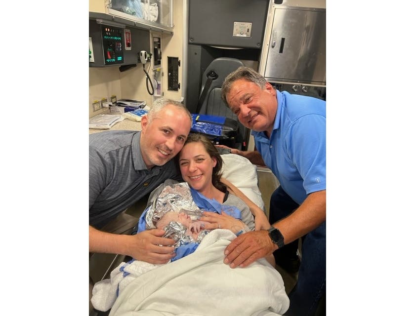 Makaley Murphy was born in an ambulance with the help of the Farmingdale Fire Department.