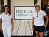 L-R: Elizabeth Sill, wife of the late Greg Sill, and Ashley Marchese, Smithtown High School West social studies/special education teacher and athletics coach, at the second annual Greg Sill Foundation Golf outing.