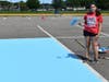 Hauppauge High School students decorated their parking spaces with painted designs for the upcoming school year.