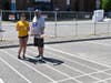 Hauppauge High School students decorated their parking spaces with painted designs for the upcoming school year.