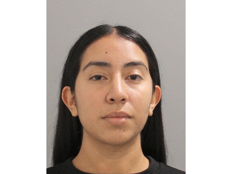 Cricel A. Santamaria, 24, of Hauppauge, was charged with grand larceny after the Jericho bank she worked for lost $108K, Nassau police said.