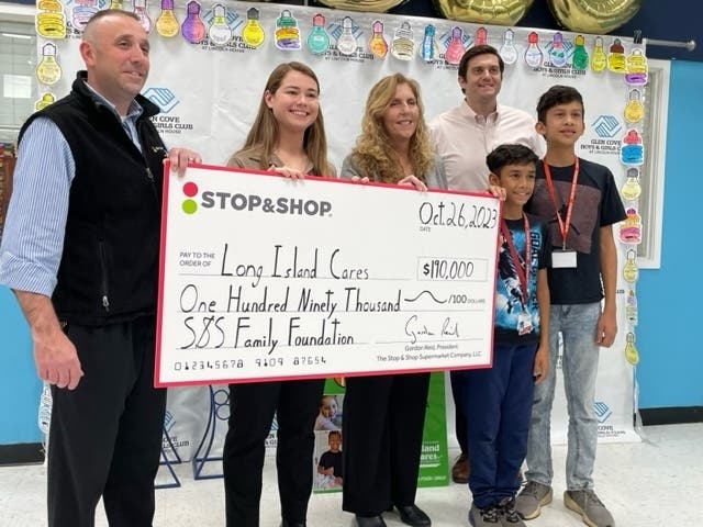 Stop & Shop donated $190K to Long Island Cares on Friday.