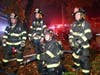 Firefighters battled a Smithtown home blaze on Friday night.
