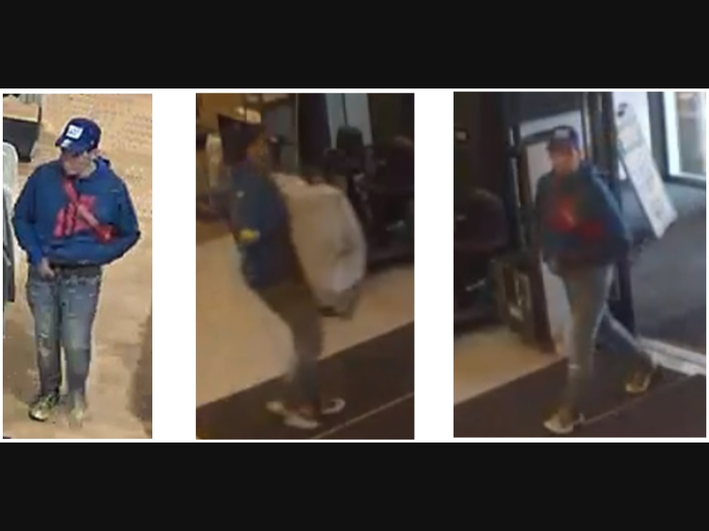 A man stole clothing from a Dick's Sporting Goods in Melville on Sunday, Suffolk police said.