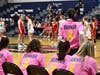 Smithtown High School West hosted Smithtown High School East for a girls basketball game to raise money for the American Cancer Society.